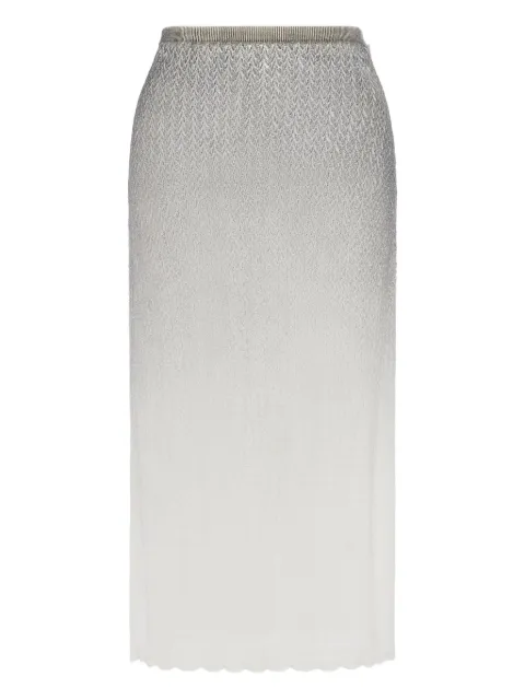 Maison Margiela ombré-effect midi skirt Grey S51ME0061M13231