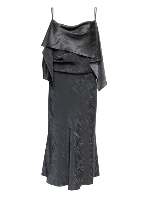 MM6 Maison Margiela folded jacquard slip dress Grey S52DD0082M35737