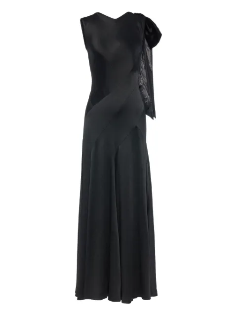Maison Margiela bow-detail V-neck maxi dress Black S51DG0004S49465