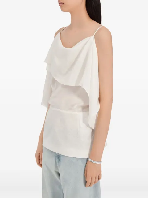 MM6 Maison Margiela ruffled-detail top White S52NC0358M35737