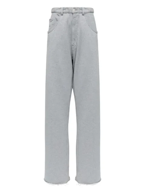 MM6 Maison Margiela Raw-hem trousers Grey S52KA0548S25337