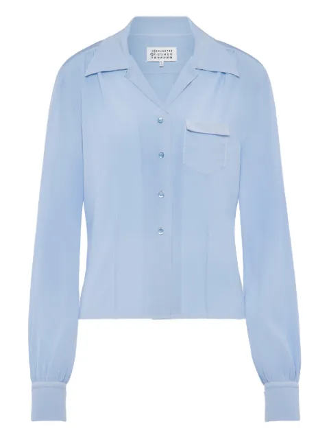 Maison Margiela pocket long-sleeved shirt Blue S51DT0028M35704
