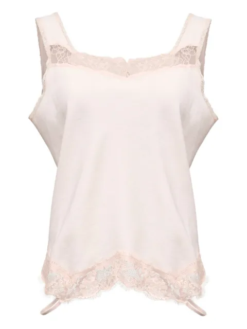 MM6 Maison Margiela mirrored lace slip top Pink S52NC0357M35731