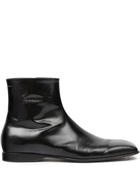MM6 Maison Margiela leather ankle boots Black SH1WU0013P7137