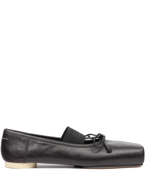 MM6 Maison Margiela tie-detail ballet flats Black S59WZ0103P7561
