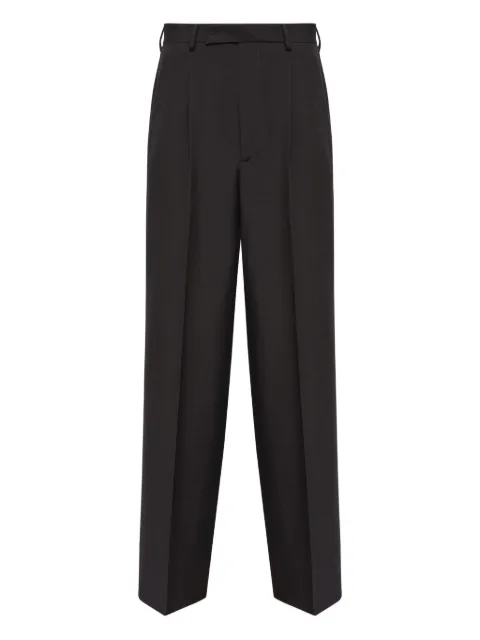 MM6 Maison Margiela wide-leg pleat trousers Black SH0KA0067M35436