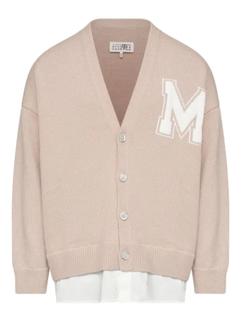 MM6 Maison Margiela V-neck cardigan Neutrals SH0HP0012M13206