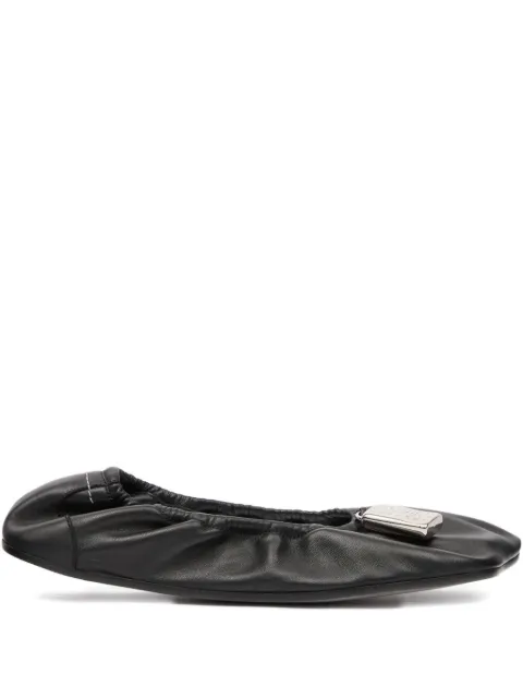 MM6 Maison Margiela numeric anatomic ballerina shoes Black S59WZ0106P7565