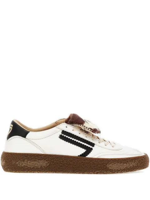 Puraai logo-print tab sneakers White PU405T011MUCCATAB