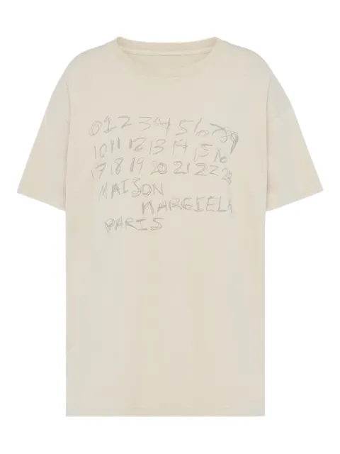 Maison Margiela logo-print T-shirt Neutrals S51GC0544S24575119