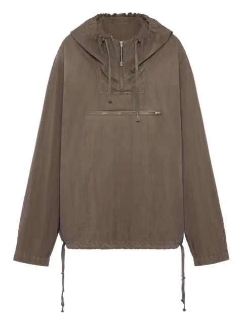 Maison Margiela cotton caban jacket Brown S51AM0514M35046