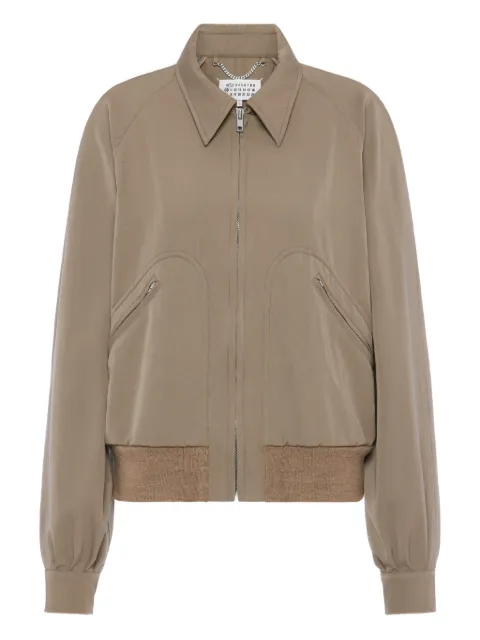 Maison Margiela wool caban jacket Grey S51AM0509M35062