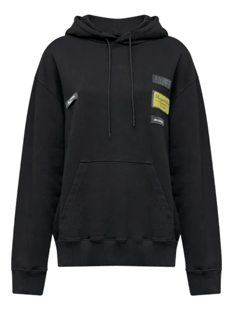 MM6 Maison Margiela patch hooded hoodie Black S52GU0255M25025