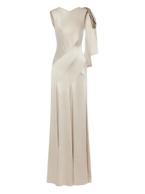 Maison Margiela bow-detail gown Neutrals S51DG0004S49465