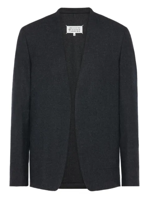 Maison Margiela four-stitch collarless blazer Grey S50BN0553S47782
