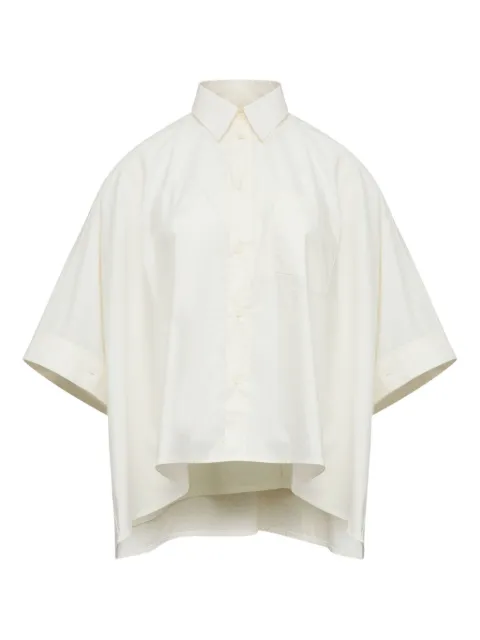 MM6 Maison Margiela cropped shirt Neutrals S52DL0236M35256