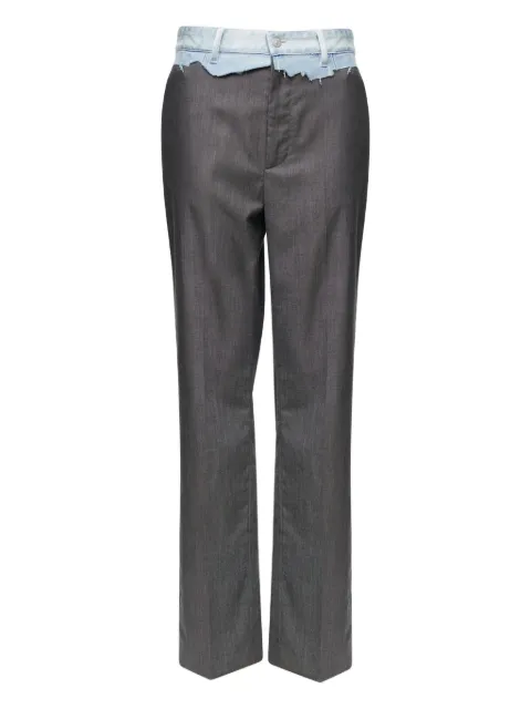 MM6 Maison Margiela denim panel trousers Grey S52KA0557MTN132