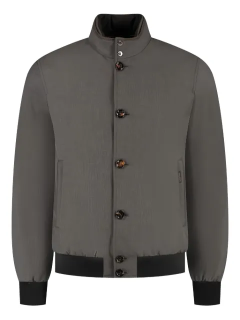Moorer Janos-Pum ribbed-cuff bomber jacket Brown MOUBO100246TEPA184V1140