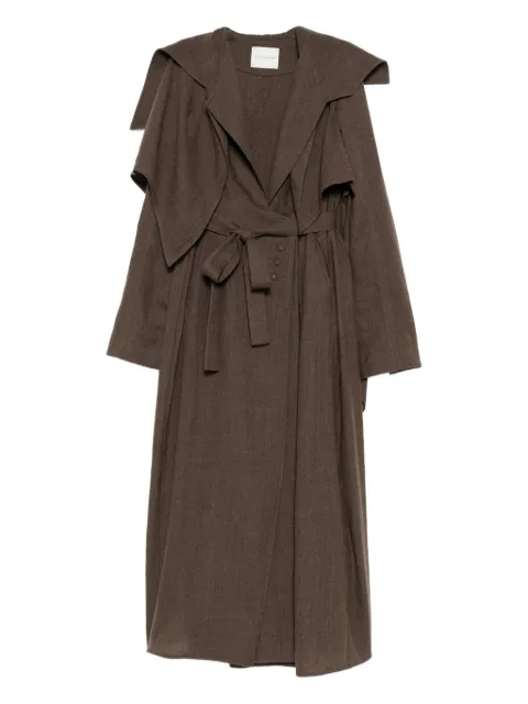 YEHUAFAN wool coat Brown C9000051