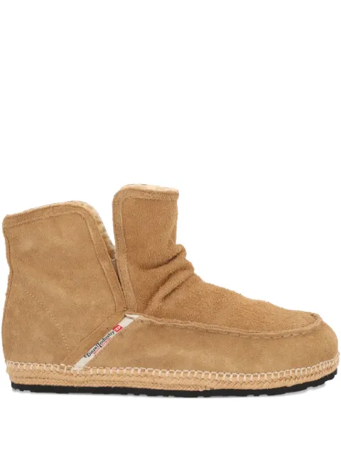 Diesel D-Lukas leather ankle boots Brown Y03619P6898T2134