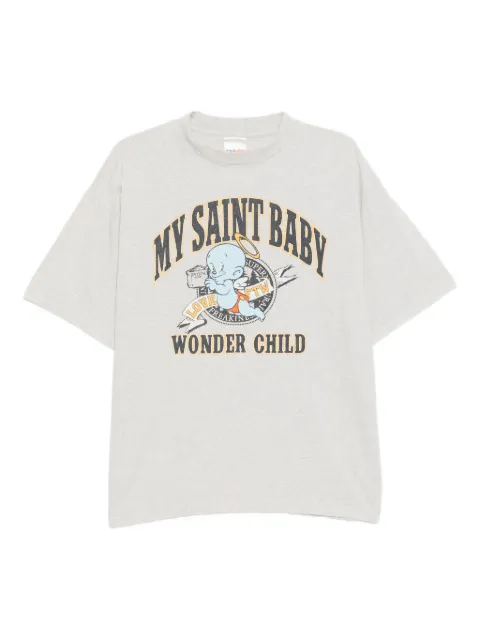 SAINT MXXXXXX graphic-print T-shirt Grey SMHRI0000027