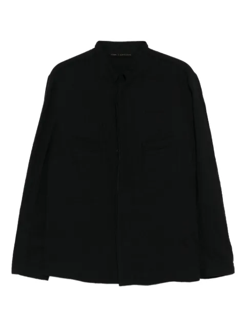 Forme D'expression cotton shirt jacket Black UG072389B