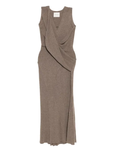 YEHUAFAN cashmere dress Neutrals C9000018