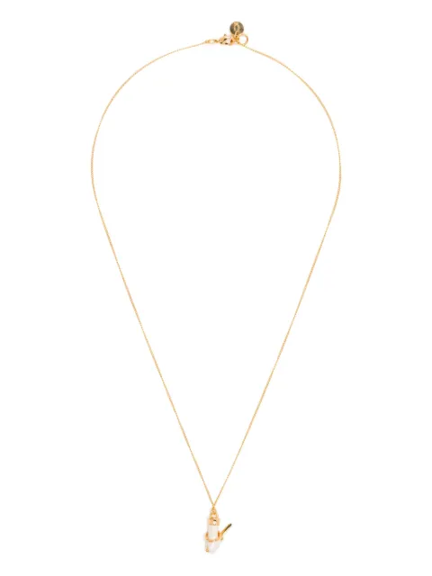 Undercover logo pendant necklace Gold UC2E1N10