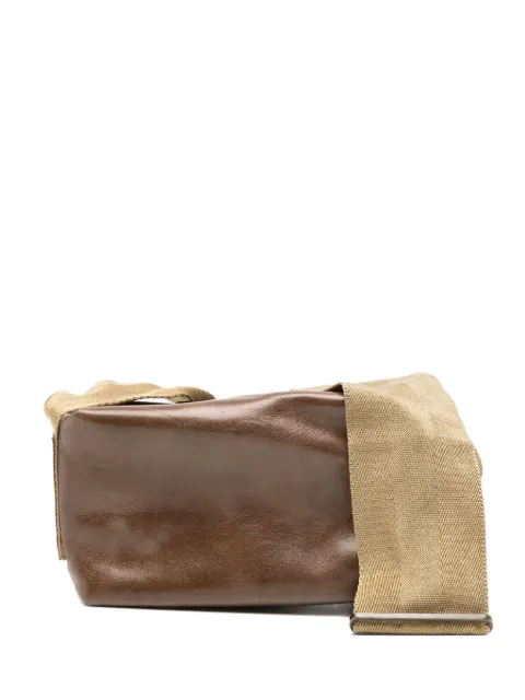 Uma Wang faux-leather shoulder bag Brown W5WUB0032OLV