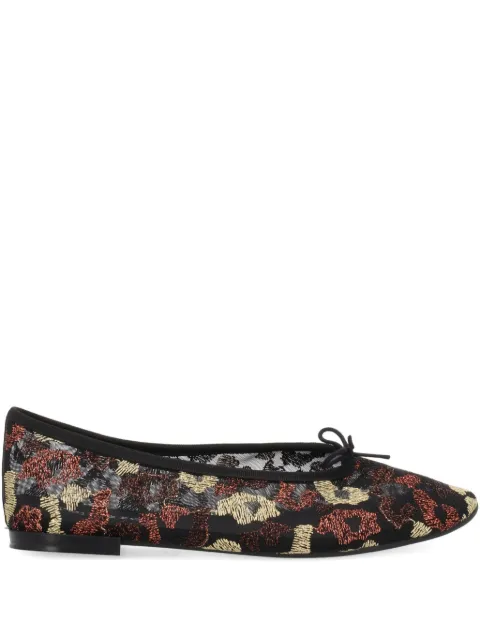 Repetto floral tie ballet flats Black V4096RESL1499