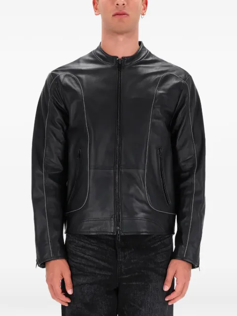 Diesel zip panelled jacket Black A168660EPAU