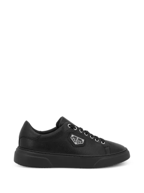 Philipp Plein leather logo-plaque sneakers Black LAESUSC1049PLE010N
