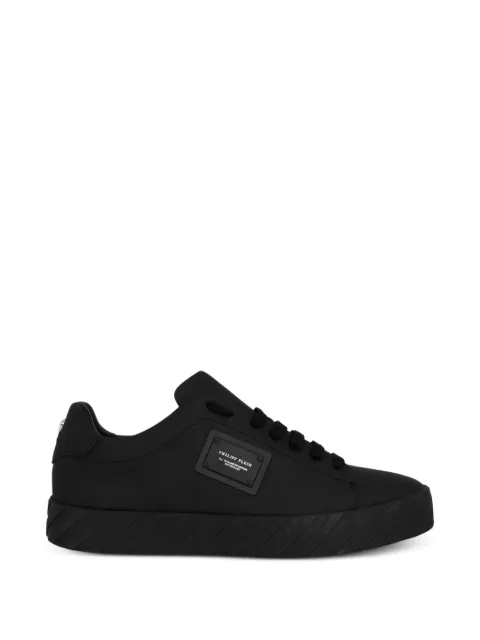 Philipp Plein logo-plaque lace-up sneakers Black LAESUSC0965PLE005N