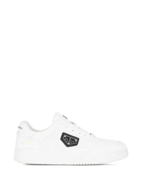Philipp Plein perforated-detail sneakers White LAESUSC0977PLE005N