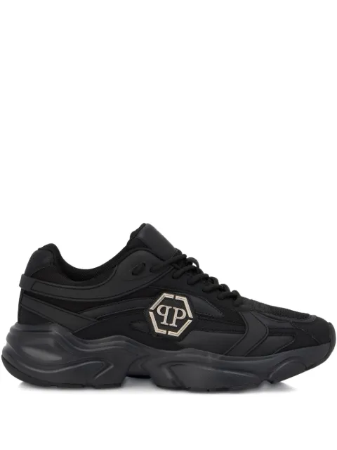 Philipp Plein Nitro Xtreme logo-patch sneakers Black LAESUSC0975PLE010N