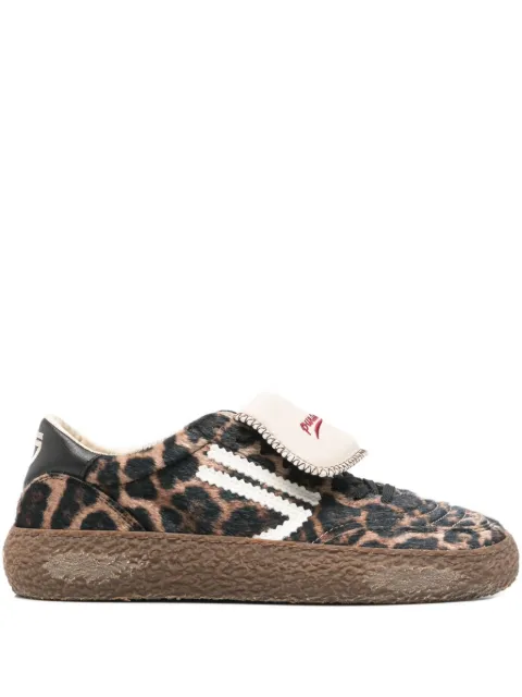 Puraai leopard-print sneakers Brown PU405T006006