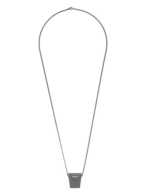 Rick Owens dogtag-pendant necklace Brown RJ0000063MMTKE9