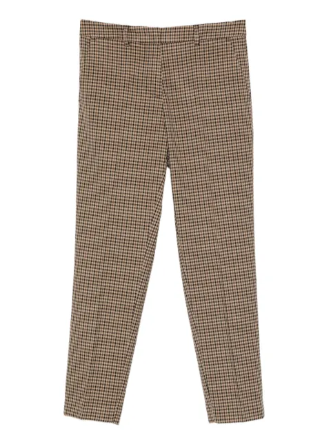 Cenere GB checked trousers Brown 357343632