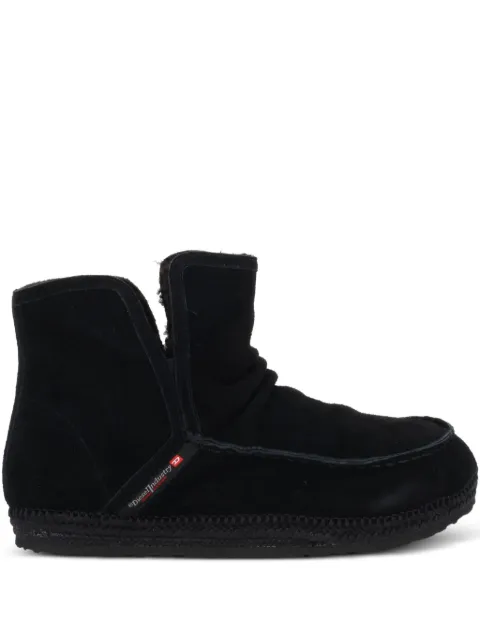 Diesel D-Lukas akb leather ankle boots Black Y03619P6898T8013