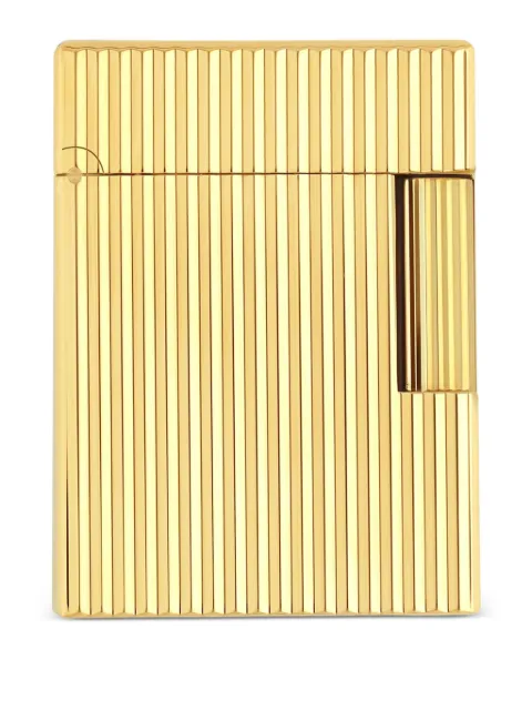 S.T. Dupont Ligne 2 striped lighter Gold C14020