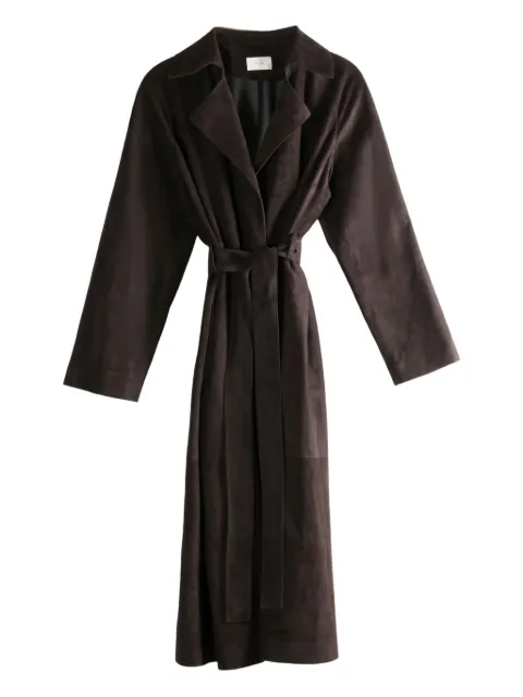 The Row suede coat Brown 10305L269DBR