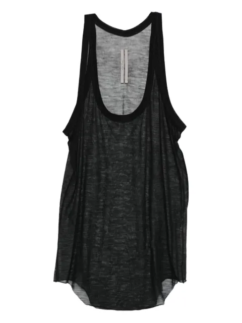 Rick Owens round-neck tank top Black RR02E1101JWR