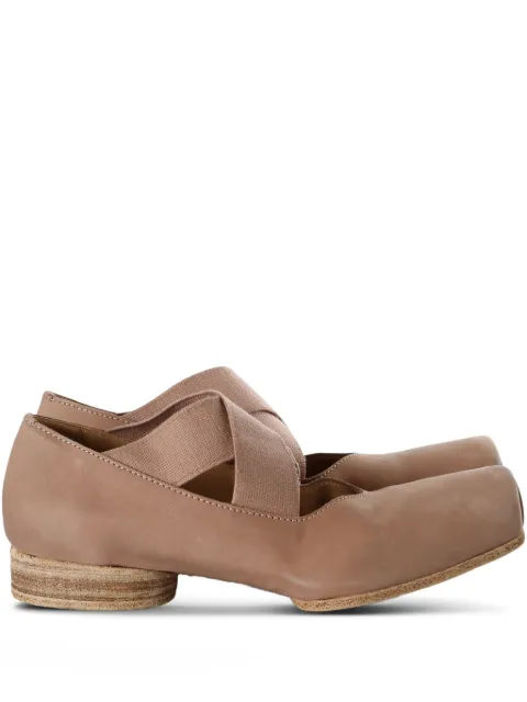Uma Wang crossover-strap ballet flats Neutrals US9004UW055BALLET