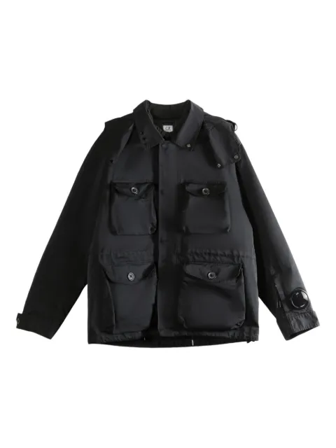 C.P. Company flap-pocket hooded jacket Black 19CMOW188A110089G999