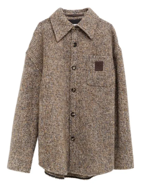 LOEWE button-fastening shirt jacket Brown H526Y02X55