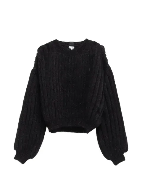 LOEWE balloon-sleeve knitwear Black S359Y14KI2