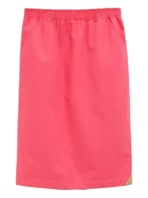 Chloé elastic-waistband pocket skirt Pink CH26SJU26043