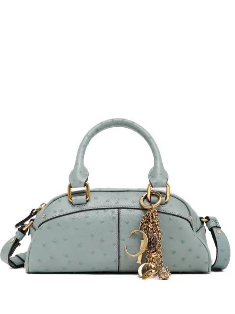 Chloé small charm-detail tote bag Green CH26SS956Q81