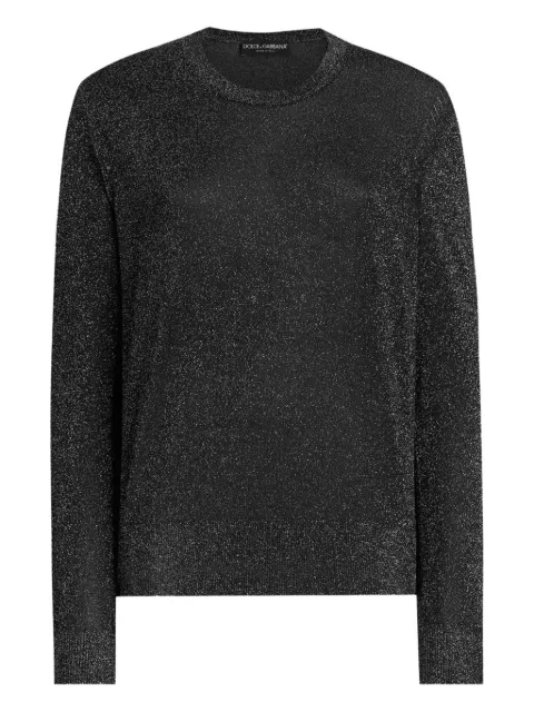 Dolce & Gabbana metallic long-sleeve pullover Black FXXB8TJGMCE
