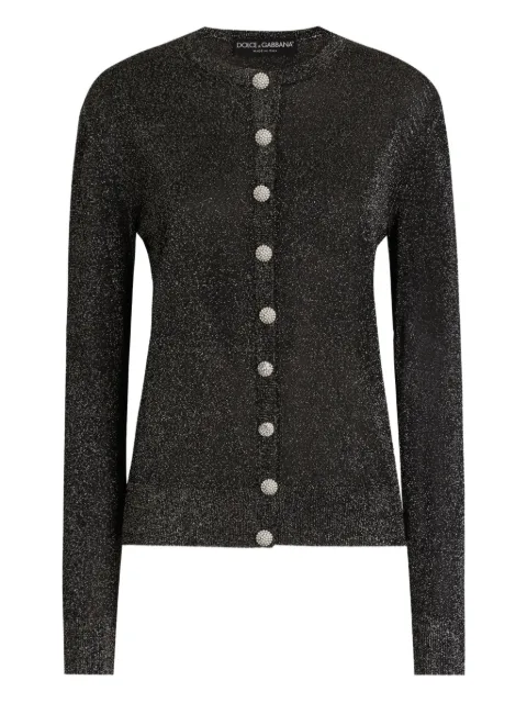 Dolce & Gabbana metallic cardigan Black FXVCXTJGMCE